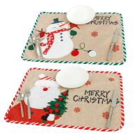 Julplätter, Linne, med Non-woven tyger, handgjord, Jul Design & olika stilar för val, fler färger för val, Säljs av PC