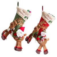 Calcetines de regalo de Navidad vacaciones medias, paño, hecho a mano, Diseño de Navidad & diferentes estilos para la opción, más colores para la opción, Vendido por UD