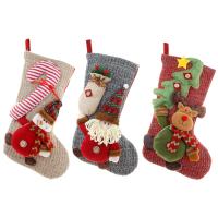 Calcetines de regalo de Navidad vacaciones medias, paño, hecho a mano, Diseño de Navidad & diferentes estilos para la opción, más colores para la opción, Vendido por UD