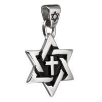 Stainless Steel Pendants, Hexagram, fashion jewelry & DIY, original color, 29*41*4mm, Sold By PC