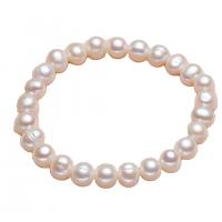 Freshwater Cultured Pearl Bracelet, Freshwater Pearl, for woman, more colors for choice, Length:Approx 6.3 Inch, Sold By PC