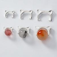 925 Sterling Silver Frame Bead, different size for choice, silver color, Sold By PC