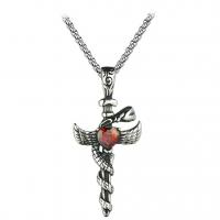 Stainless Steel Jewelry Necklace, for man, 5.2*2.8cm,0.3cm, Length:Approx 19.68 Inch, Sold By PC