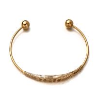 Stainless Steel Cuff Bangle plated & for woman Sold By PC