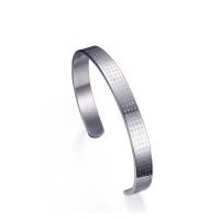 Stainless Steel Cuff Bangle polished for man original color Sold By PC