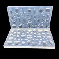 Conjunto de moldes epóxi DIY, silicone, 105x65x7mm, vendido por PC