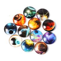 Кабошоны из стекла, Стеклянный, Круглая, ювелирные изделия драгоценный камень раз, Много цветов для выбора, 18mm, продается PC