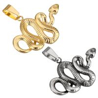 Stainless Steel Animal Pendants Snake fashion jewelry & DIY 37*26*4mm Sold By PC