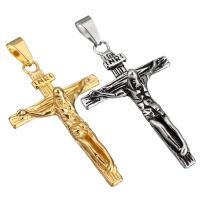 Stainless Steel Cross Pendants fashion jewelry & DIY 32*49*11mm Sold By PC