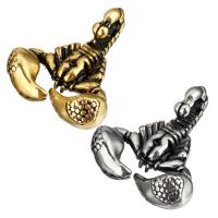Stainless Steel Animal Pendants, Scorpion, fashion jewelry & DIY, more colors for choice, 38*44*16mm, Sold By PC