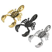 Stainless Steel Animal Pendants, Scorpion, fashion jewelry & DIY, more colors for choice, 36*58*17mm, Sold By PC