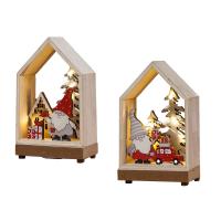 madera Ornamentos de decoración navideña, Diseño de Navidad & diferentes estilos para la opción, más colores para la opción, Vendido por UD