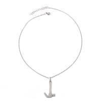 Titanstahl Halskette, Hammer, plattiert, Oval-Kette & für Frau, 22x35mm, verkauft per ca. 17.7 ZollInch Strang