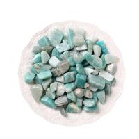 Gemstone Chips, ​Amazonite​, Nuggets, different size for choice & no hole, blue, 10PCs/Lot, Sold By Lot