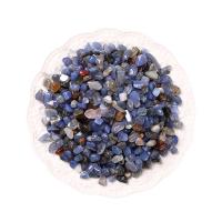 Chipsy Gemstone, Agat niebieski, Bryłki, różnej wielkości do wyboru & bez otworu, niebieski, 10Torby/wiele, sprzedane przez wiele