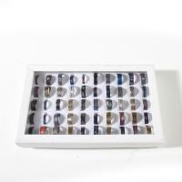 Anillo de dedo de acero inoxidable, anillo de dedo, unisexo, color mixto, 190x110mm, 50PCs/Caja, Vendido por Caja