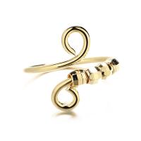 Brass Cuff Finger Ring, plated, adjustable & for woman, more colors for choice, nickel, lead & cadmium free, US Ring Size:6-8, Sold By PC