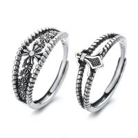 Messing Open -Finger-Ring, plattiert, einstellbar & verschiedene Stile für Wahl & für Frau & hohl, frei von Nickel, Blei & Kadmium, Größe:6-8, verkauft von PC