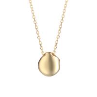 925 Sterling Silver Necklaces, with 1.96inch extender chain, irregular, gold color plated, oval chain & for woman, 9.15x10.70mm, Sold Per Approx 15.74 Inch Strand