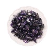 Chips de pierres précieuses, améthyste, pepite, normes différentes pour le choix & aucun trou, violet, 10sacsvalises/lot, Vendu par lot