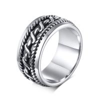 Vinger Ring in edelstaal, Roestvrij staal, verschillende grootte voor keus & voor de mens, 9mm, Verkocht door PC