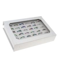 Edelstahl Ringe, unisex, farbenfroh, 2mm, 36PCs/Box, verkauft von Box
