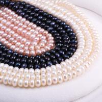 Perles de nacre rondes de culture d'eau douce, perle d'eau douce cultivée, DIY, plus de couleurs à choisir, 6-7mm, Vendu par 38 cm brin