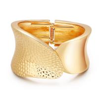 цинковый сплав браслет-манжеты, ювелирные изделия моды & Женский, Золотой, продается PC