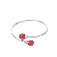 925 Sterling Silver Cuff Bangle platinum plated & for woman 3mm 10mm Inner Approx 57mm Sold By PC