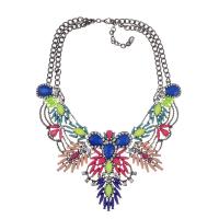 Мода себе ожерелье, цинковый сплав, с 2.75 inch наполнитель цепи, Женский & многонитевая, Много цветов для выбора, длина:Приблизительно 17 дюймовый, продается PC