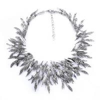 Zinc Alloy smykker halskæde, med 2.75 inch extender kæde, forgyldt, for kvinde, flere farver til valg, Længde Ca. 17 inch, Solgt af PC