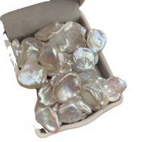 Nėra Hole Kultūringas gėlavandenių perlų karoliukai, Gėlo vandens perlų, Keishi, ne skylė, baltas, 20-28mm, Pardavė PC