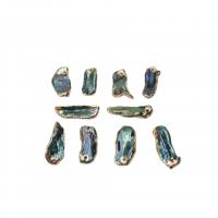 Colgantes de Perlas Freshwater, Perlas cultivadas de agua dulce, con metal, Keishi, color mixto, 8x20mm, 10PCs/Bolsa, Vendido por Bolsa