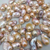 Natural Freshwater Pearl Loose Beads, DIY, mixed colors, 23mm, 5PCs/Bag, Sold By Bag