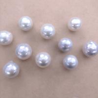 Perles nacres sans trou de culture d'eau douce, perle d'eau douce cultivée, DIY & aucun trou, blanc, 15mm, 5PC/sac, Vendu par sac