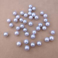 Natural Freshwater Pearl Loose Beads Round DIY grey 7.5-8mm Sold By Bag
