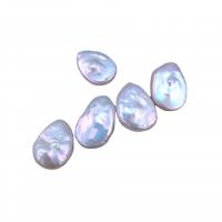 Cultured No Hole Freshwater Pearl Beads, DIY, white, 14x20mm, 5PCs/Bag, Sold By Bag