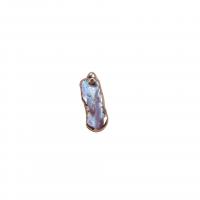 Pendentifs perles d'eau douce, perle d'eau douce cultivée, avec laiton, couleurs mélangées, 9x20mm, 10PC/sac, Vendu par sac