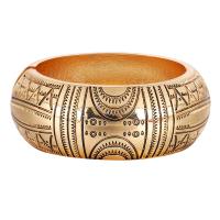 Tibetan Style Bangle, plated, fashion jewelry & for woman, golden, Sold By PC