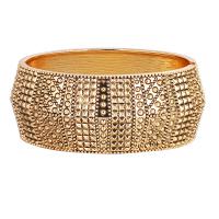 Zink Alloy Bangle Smycken, plated, mode smycken & för kvinna, gyllene, Säljs av PC