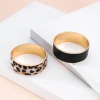 Zinc Alloy Cuff Bangle with PU Leather plated fashion jewelry & for woman Sold By PC