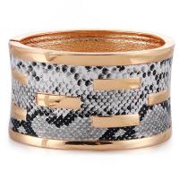Tibetan Style Bangle, with PU Leather, plated, fashion jewelry & for woman, Sold By PC