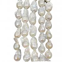 Barok ferskvandskulturperle Beads, Ferskvandsperle, Naturligt & mode smykker & du kan DIY, hvid, 18x25mm, Solgt Per 13.78-15.75 inch Strand