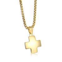 Stainless Steel Cross Pendants, plated, fashion jewelry, more colors for choice, 25x3x25mm, Sold By PC
