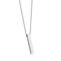 Edelstahl Schmuck Halskette, plattiert, Modeschmuck, keine, 60mm, verkauft von PC