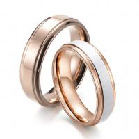 Titanium Steel Δάχτυλο του δακτυλίου, επιχρυσωμένο, για άνδρες και γυναίκες & διαφορετικό μέγεθος για την επιλογή & διαφορετικά στυλ για την επιλογή, 6mm, Μέγεθος:6-11, Sold Με PC