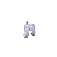Freshwater Pearl Pendants with Brass white 15-20mm Sold By Bag