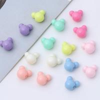 Akril ékszerek gyöngyök, DIY, kevert színek, 15x16mm, 460PC-k/Bag, Által értékesített Bag