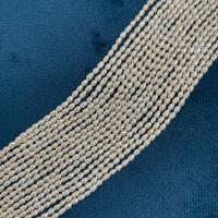 Rice ferskvandskulturperle Beads, Ferskvandsperle, du kan DIY, hvid, 1.8-2mm, Solgt Per 38 cm Strand