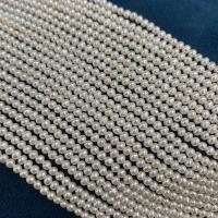 Runde ferskvandskulturperle Beads, Ferskvandsperle, du kan DIY, hvid, 2.8-3mm, Solgt Per 38 cm Strand